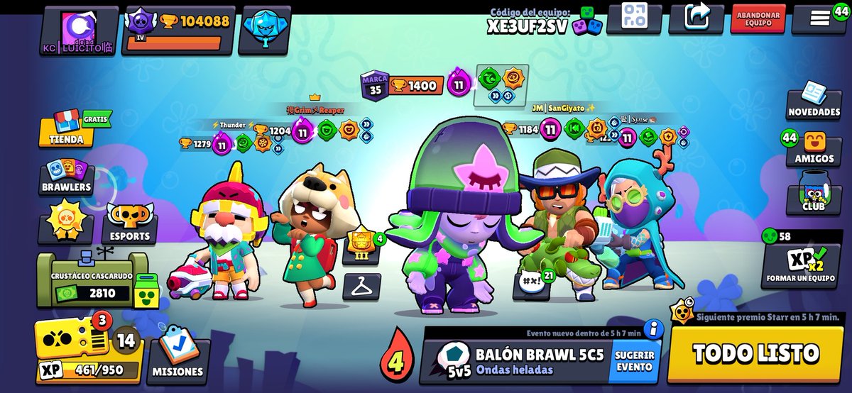 104k✨️
Psdt: 5vs5 porq los demas modos habia mutaciones :v