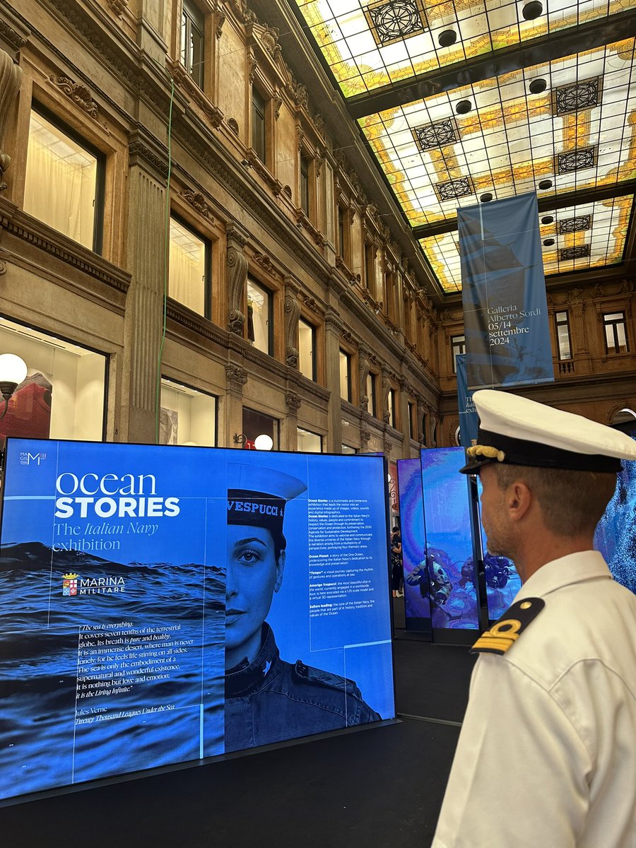 La Banda Musicale della #MarinaMilitare alla <a href="/GalleriaA_Sordi/">GalleriaAlbertoSordi</a>.

“OCEAN STORIES
The Italian Navy exhibition” è organizzata dalla #MarinaMilitare e prodotta da <a href="/magister_art/">Magister Art</a>.

Vi aspettiamo fino al 14 settembre!