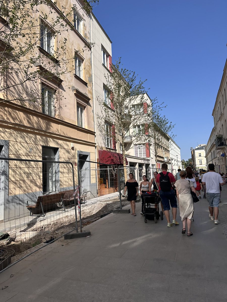 alexlaq's tweet photo. This is how they plant trees in Warsaw. https://t.co/LCF0kbfbI5