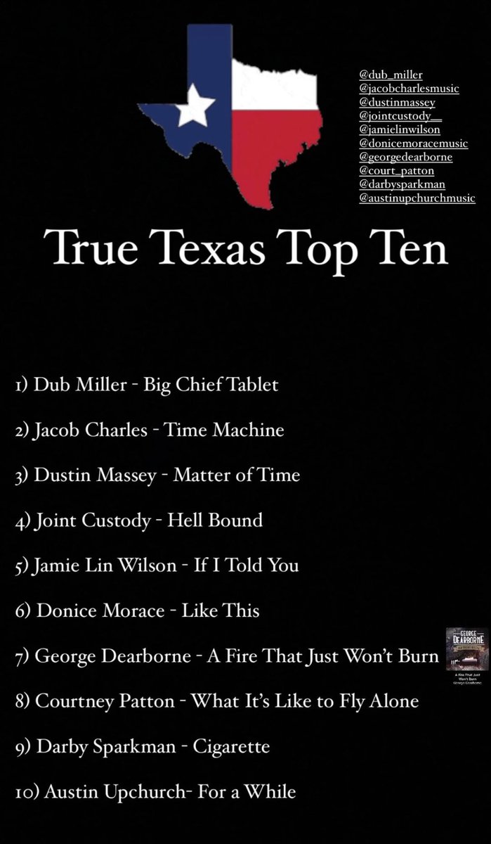 TrueTexasTopTen's tweet image. Enjoy the Fall weather with your favorite Texans providing the soundtrack! We will never stop supporting Texas artists at the truest Texas top ten around!

#TTTT
