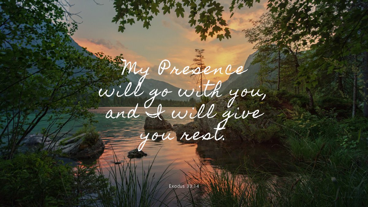 SanJoseCofCJax's tweet image. My Presence will go with you, and I will give you rest.
Exodus 33:14
#BeStill #PeaceInGod'sPresence #TrustInGodsPlan #FaithInHardships #SanJoseChurchOfChrist