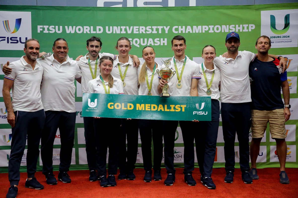 Your 2024 <a href="/FISU/">FISU</a> World University World University Champions Squash🥇

#Joburg2024
