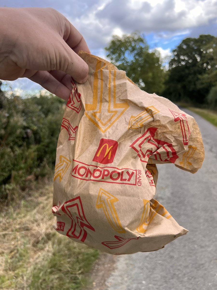 Farmer Tom 🧢 🇺🇦 (@farmer_tom_uk) on Twitter photo Hey <a href="/McDonaldsUK/">McDonald's UK</a> - if this fast food bag had the license plate of the owner printed on it, don’t you think they’d think twice about spoiling our countryside? It’s a simple fix using technology you already have; come on, get to it!
<a href="/KeepBritainTidy/">Keep Britain Tidy</a> <a href="/McDonalds/">McDonald's</a> #KeepBritainTidy Hey <a href="/McDonaldsUK/">McDonald's UK</a> - if this fast food bag had the license plate of the owner printed on it, don’t you think they’d think twice about spoiling our countryside? It’s a simple fix using technology you already have; come on, get to it!
<a href="/KeepBritainTidy/">Keep Britain Tidy</a> <a href="/McDonalds/">McDonald's</a> #KeepBritainTidy