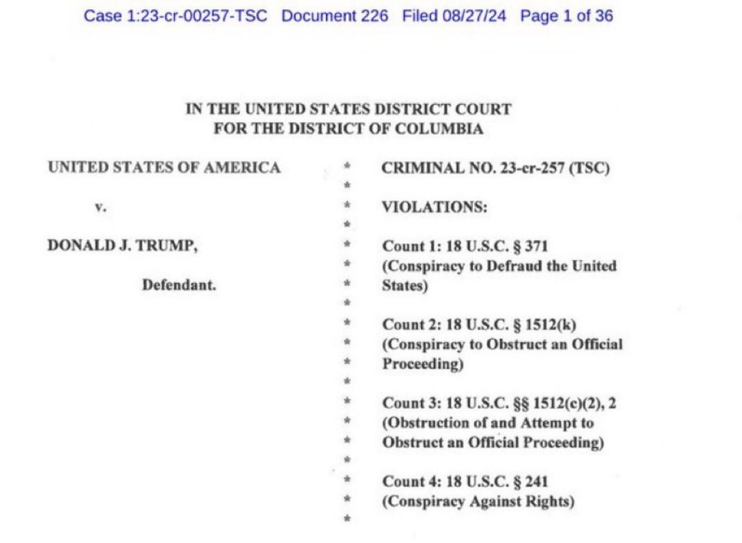 BREAKING: Unconstitutionally appointed Jack Smith has just filed a superseding indictment against Trump.

The assassination attempt failed.  RFK Jr has endorsed Trump.  The deep state is in full blown panic mode.

They will stop at nothing to prevent Trump from becoming president