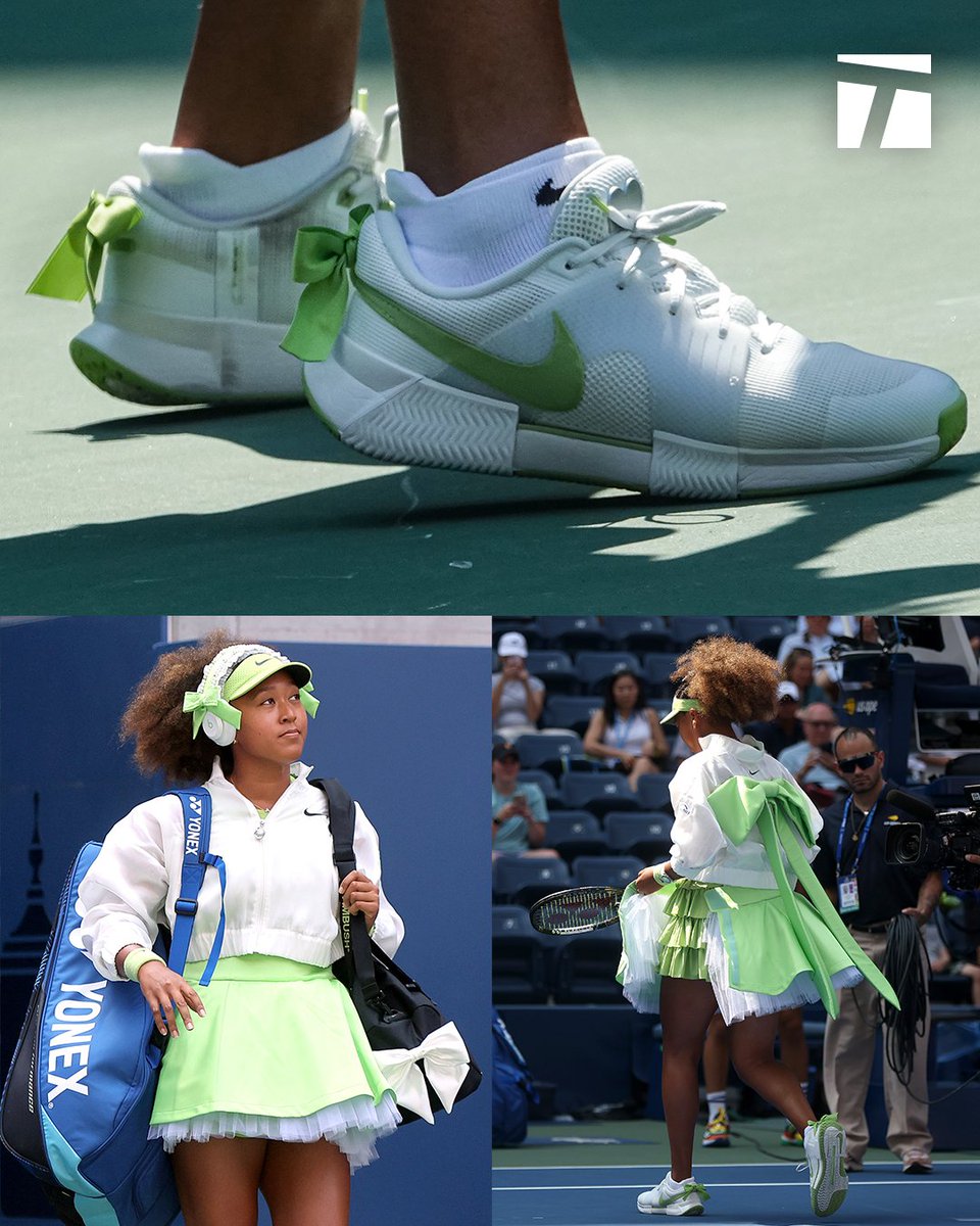 Naomi's fit is BRAT. 🍏 

#USOpen