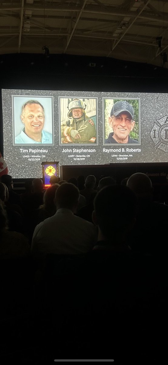 CurtisClarke11's tweet photo. Yesterday during the opening of the @IAFFofficial  convention in Boston we paid tribute to the firefighters that have been recognized as line of duty deaths since the last convention in Ottawa including one of @BPFFAlocal497 own John Stephenson. https://t.co/oWgDAoXTGQ