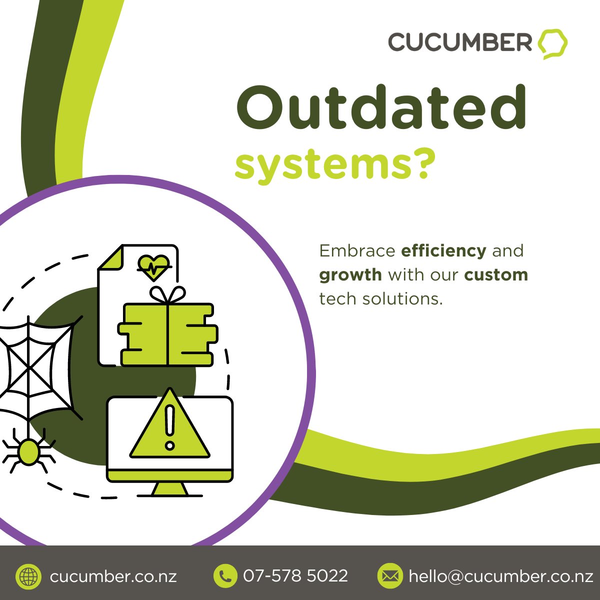 Systems aren’t talking?

Connect the dots with expert advice and implementation support from CUCUMBER. 

#softwaredevelopment #technology #outdatedsystems