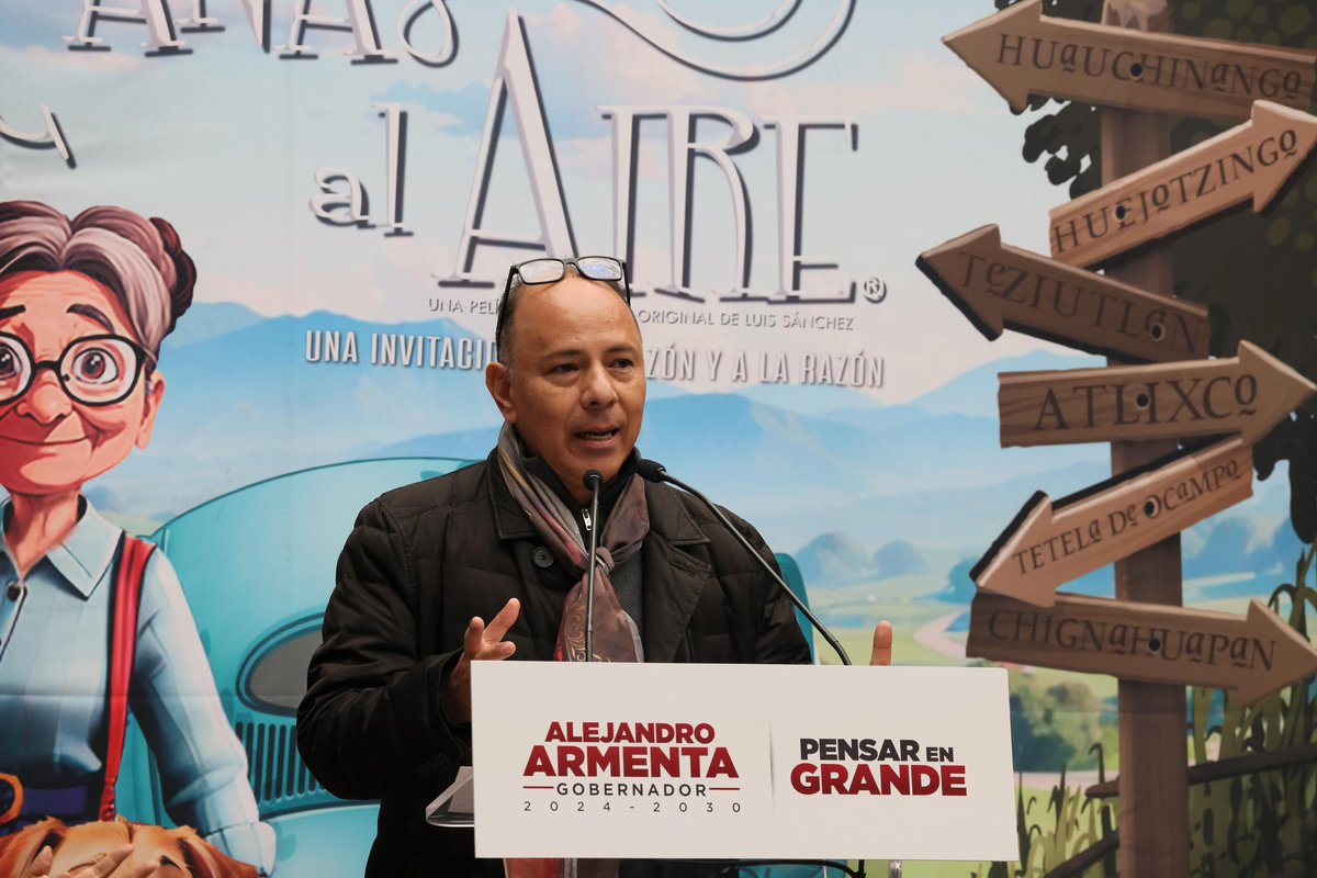 armentapuebla_'s tweet photo. 👵🏼👴🏽🎥 “Canas al Aire” es un hermoso homenaje a los adultos mayores que han dado tanto por Puebla. 

🫶🏼 Mi reconocimiento a Luis Eduardo Sánchez Domínguez, productor y director, y a todo el equipo por esta obra cinematográfica que honra nuestras raíces. 🙌 https://t.co/9sbF2AKXmB