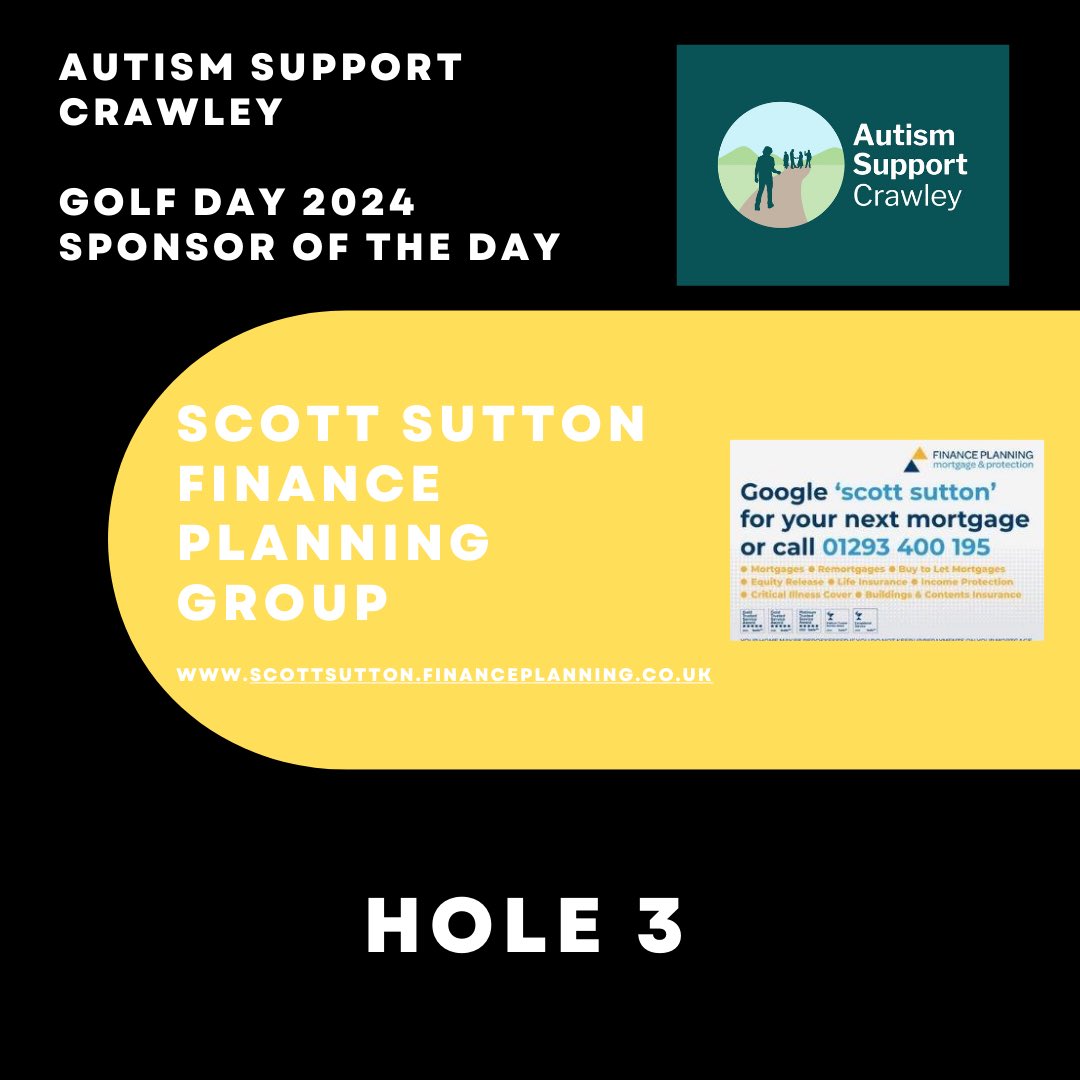 AutismSCrawley's tweet image. #ASCGolfDay24 Sponsor of the Day ⛳️🏌️‍♀️🏌🏻‍♂️
We would like to sincerely thank you our dear friend Scott Sutton from The Finance Planning Group for sponsoring Hole 3 
Scott has championed our charity since 2017 and we are so grateful for his continued support.