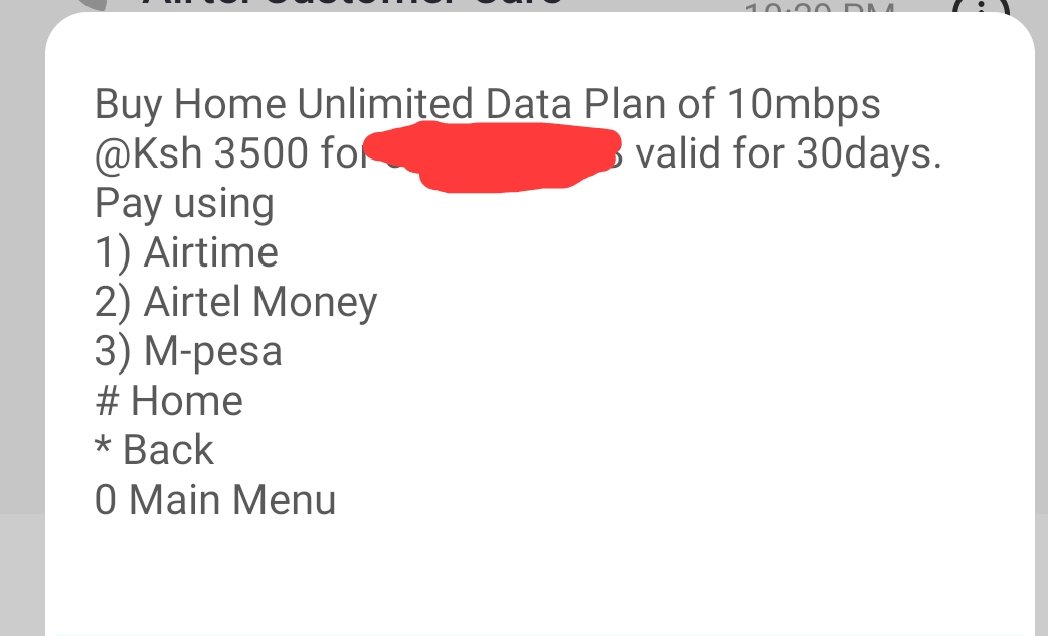 FelixChesney's tweet photo. @AIRTEL_KE if Mpesa payments aren't accepted why is it given as an option???? https://t.co/M3sIQYmsW8