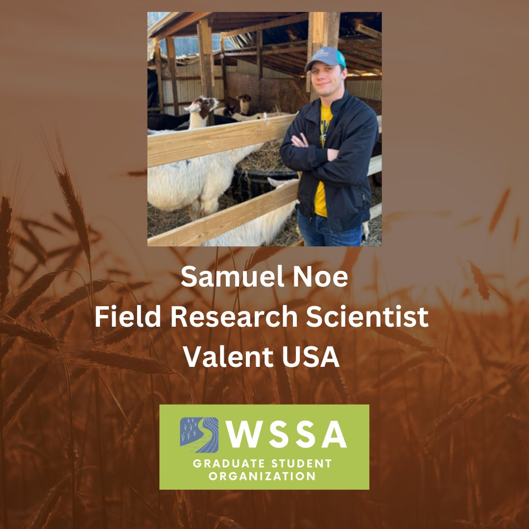 Hello weed scientists! Check out this months Alumni spotlight, Samuel Noe!