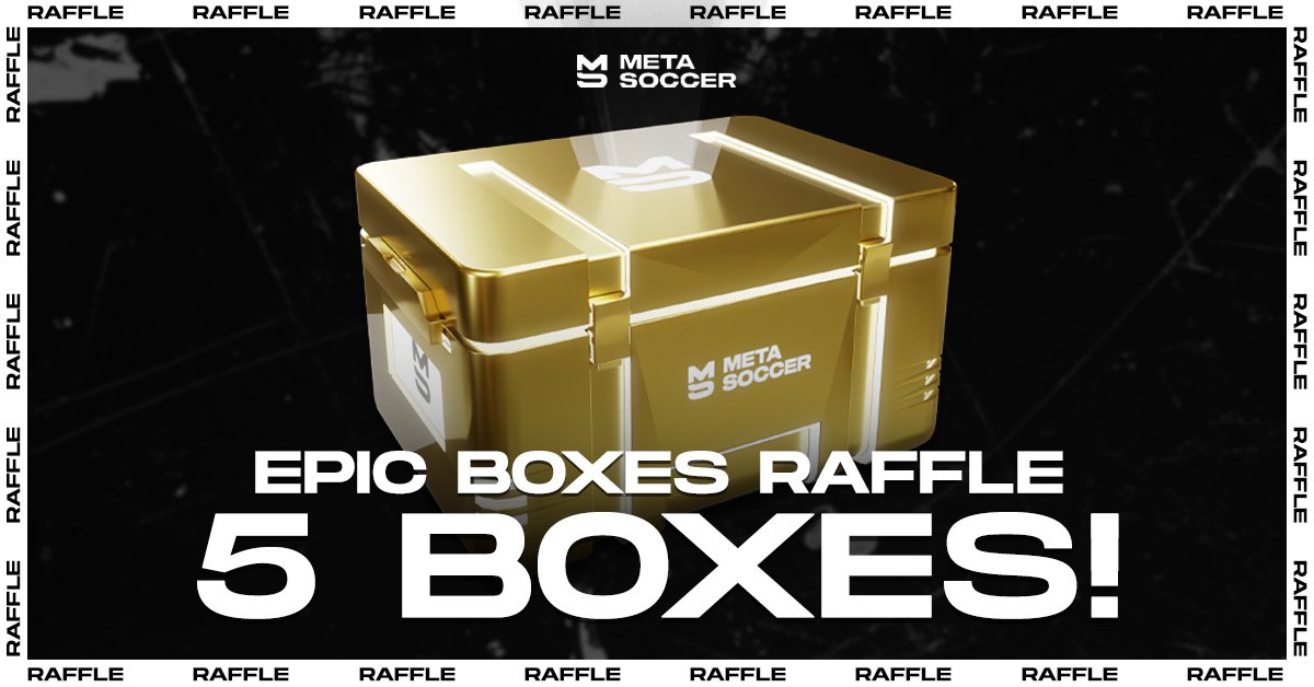 Unlock hidden treasures like NFT Players, Scouts, Lands, and more!

We’re giving away 5 Epic Boxes to 5 lucky winners. To enter:

- 👍 Like &amp; 🔁 Retweet
- Tag 3 friends

Good luck! ⚽️