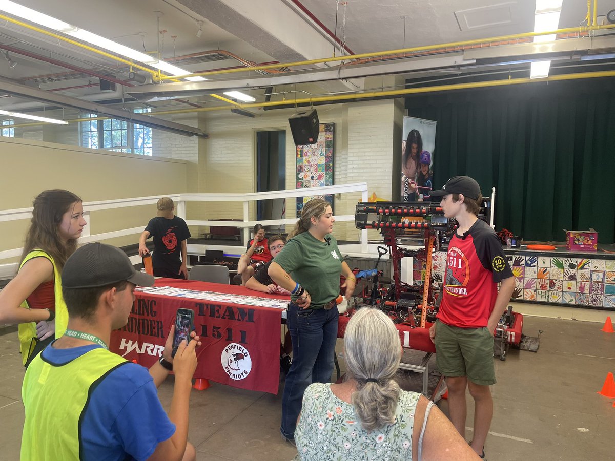 If you are at the Great New York State Faire stop by and say hi to us and FTC 6996 Oncoming Storm in the 4H building! @PenfieldCSD <a href="/FIRSTweets/">FIRST</a>  #GreatNYSFaire
