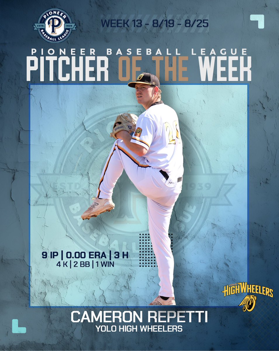 PBL1939's tweet photo. These guys put up numbers last week🔥🔥

Hitter of the Week: Dario Gomez

Pitcher of the Week: Cameron Repetti https://t.co/R1ALMnsX2l