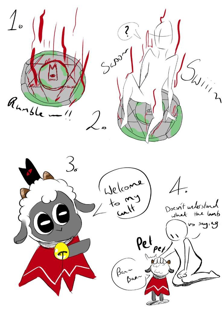 Writer_Hashira9's tweet photo. #CultoftheLamb #cultofothelambfanart https://t.co/XLzkApmGcL
