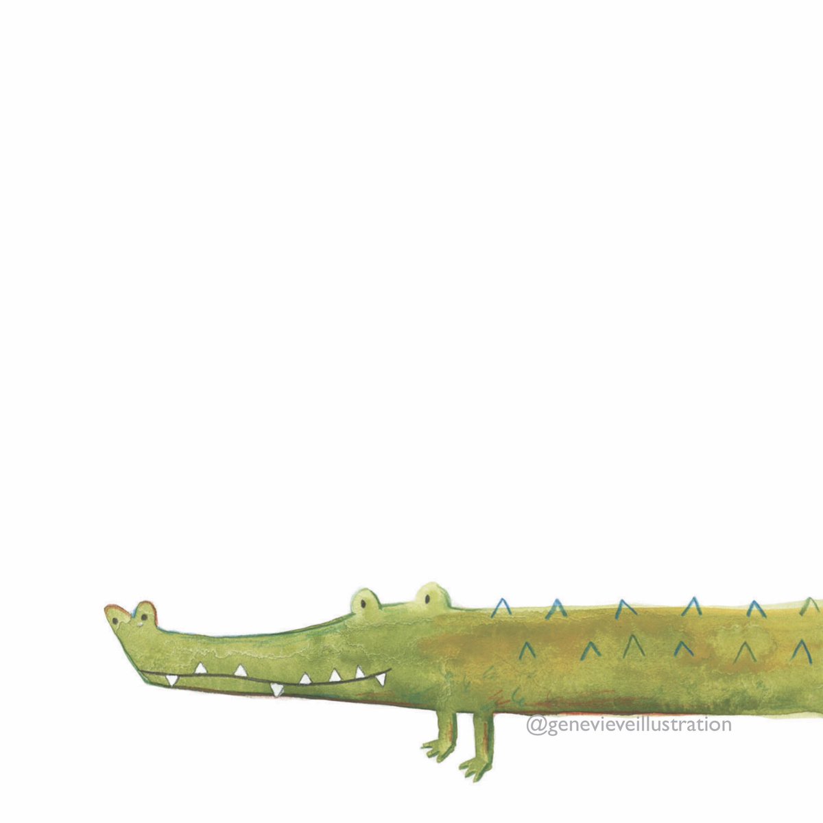 🐊

#crocodile #illustration