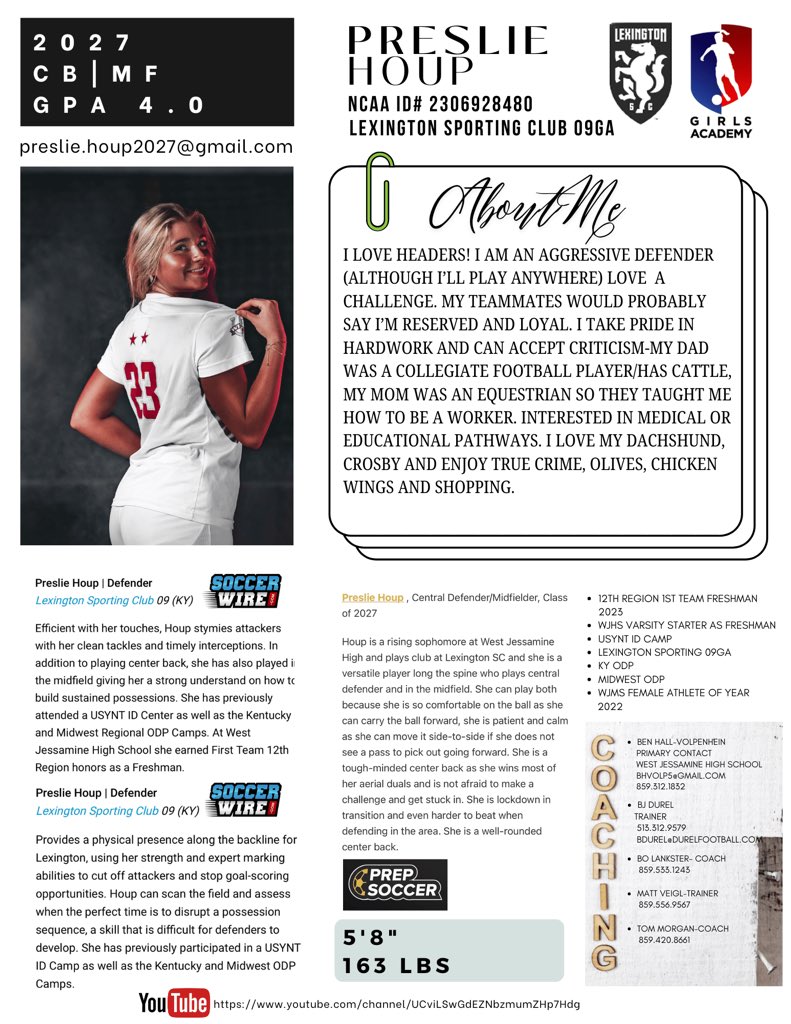 Preslie Houp (@presliehoup2027) on Twitter photo 