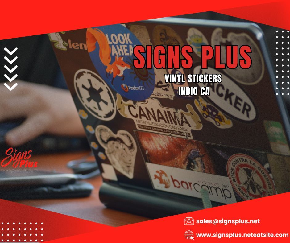 signsplus_'s tweet image. Stand out from the crowd with #customvinylstickers from #SignsPlus in Indio, CA. Whether you need promotional stickers, labels, or decals for your business or personal projects, we’ve got you covered! 🛍️

🚀 Durable and eye-catching designs that last!
buff.ly/2AbdX7F