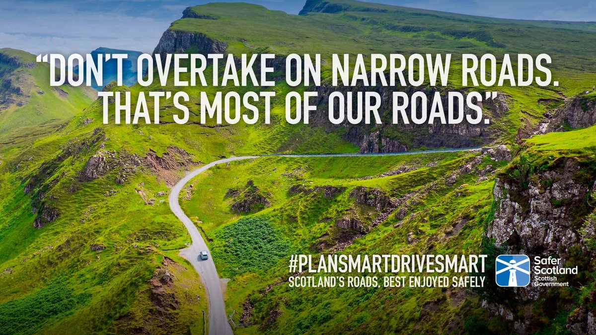 SWTrunkRoads's tweet photo. While you explore Scotland, remember, the route may have blind bends, hidden dips and junctions. Always expect the unexpected when driving ๐๐
#PlanAhead #DriveOnTheLeft #PlanSmartDriveSmart
@trafficscotland @roadsafetyscot https://t.co/VeGxULbD4n