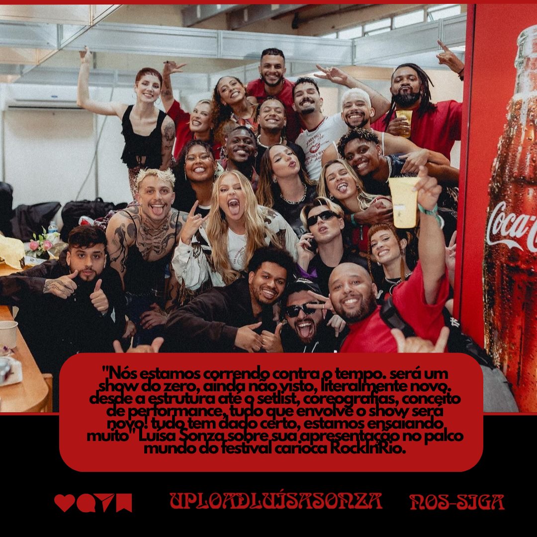 uploadsonza's tweet photo. “Nós estamos correndo contra o tempo. será um show do zero, ainda não visto, literalmente novo. desde a estrutura até o setlist, coreografias, conceito de performance, tudo que envolve o show será novo! tudo tem dado certo, estamos ensaiando muito” Luísa Sonza Para Tracklist. https://t.co/pw6asSHAvj