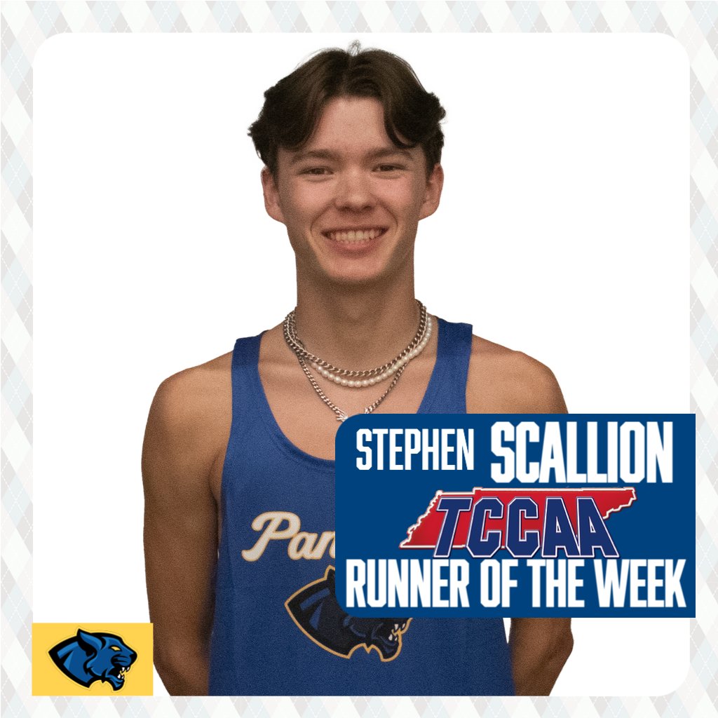 Pellissippi State Athletics (@psccpanthers) on Twitter photo Congrats to Stephen Scallion of @PSCCXC on winning <a href="/TCCAAsports/">Tennessee Community College Athletic Association</a> Male Runner of The Week!
Stephen took first place last week at the Walters State Opener and led the Panthers to a first-place overall finish.
#WeRunTheValley Congrats to Stephen Scallion of @PSCCXC on winning <a href="/TCCAAsports/">Tennessee Community College Athletic Association</a> Male Runner of The Week!
Stephen took first place last week at the Walters State Opener and led the Panthers to a first-place overall finish.
#WeRunTheValley