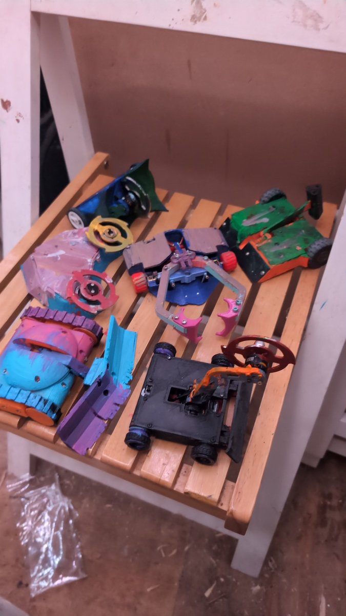 Infosec Battle Bots (@infosecbots) on Twitter photo For our <a href="/bsidesbristol/">BSides Bristol</a> prep I've been forced to subcontract the painting, I mean they came with good references but damn do they make a mess ;) For our <a href="/bsidesbristol/">BSides Bristol</a> prep I've been forced to subcontract the painting, I mean they came with good references but damn do they make a mess ;)
