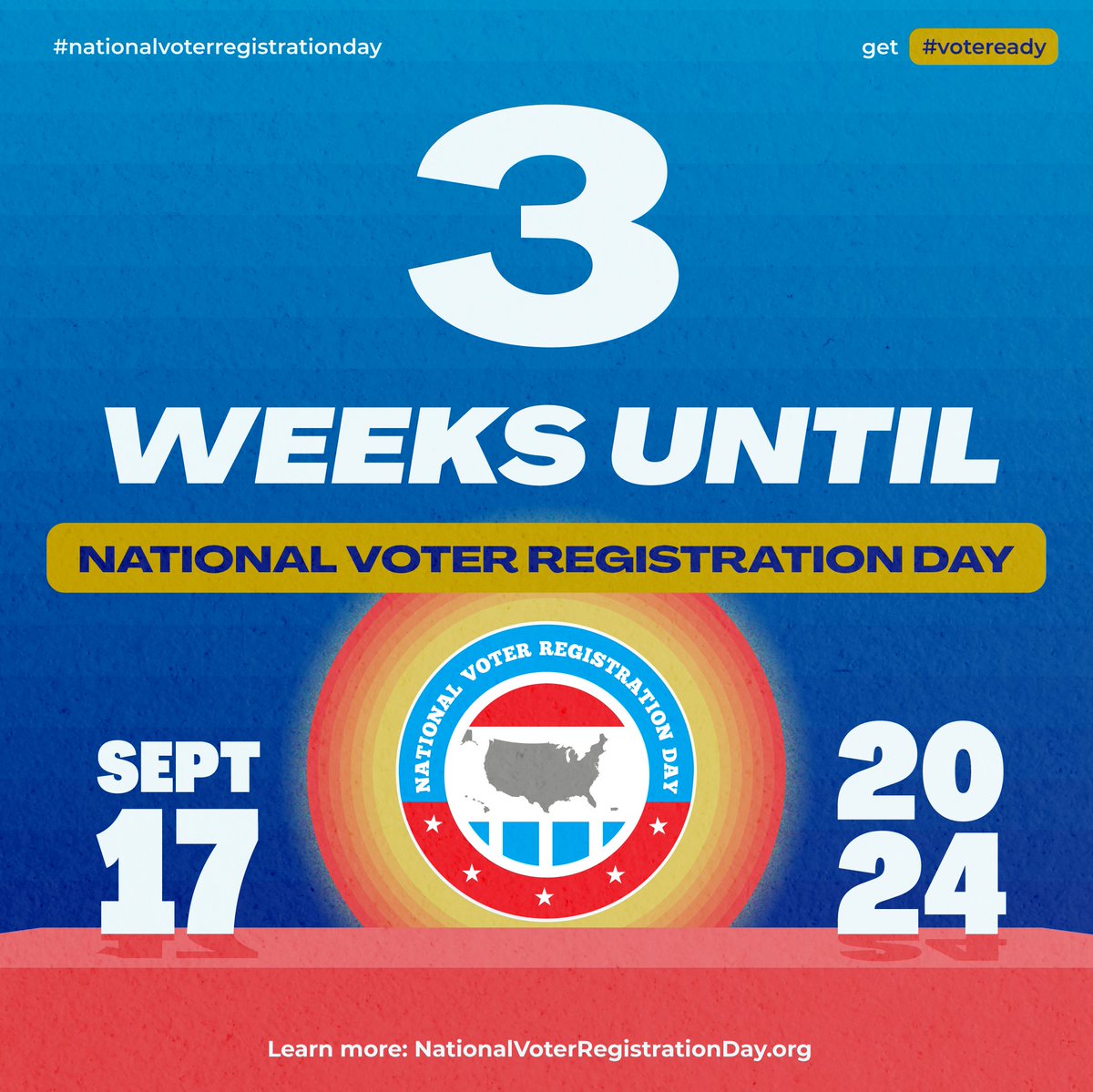Are you a voter? Swing by Lampasas Hall to get #VoteReady on National Voter Registration Day! 

WHEN: Sept 17, 10AM - 4PM
WHERE: Outside Lampasas Hall