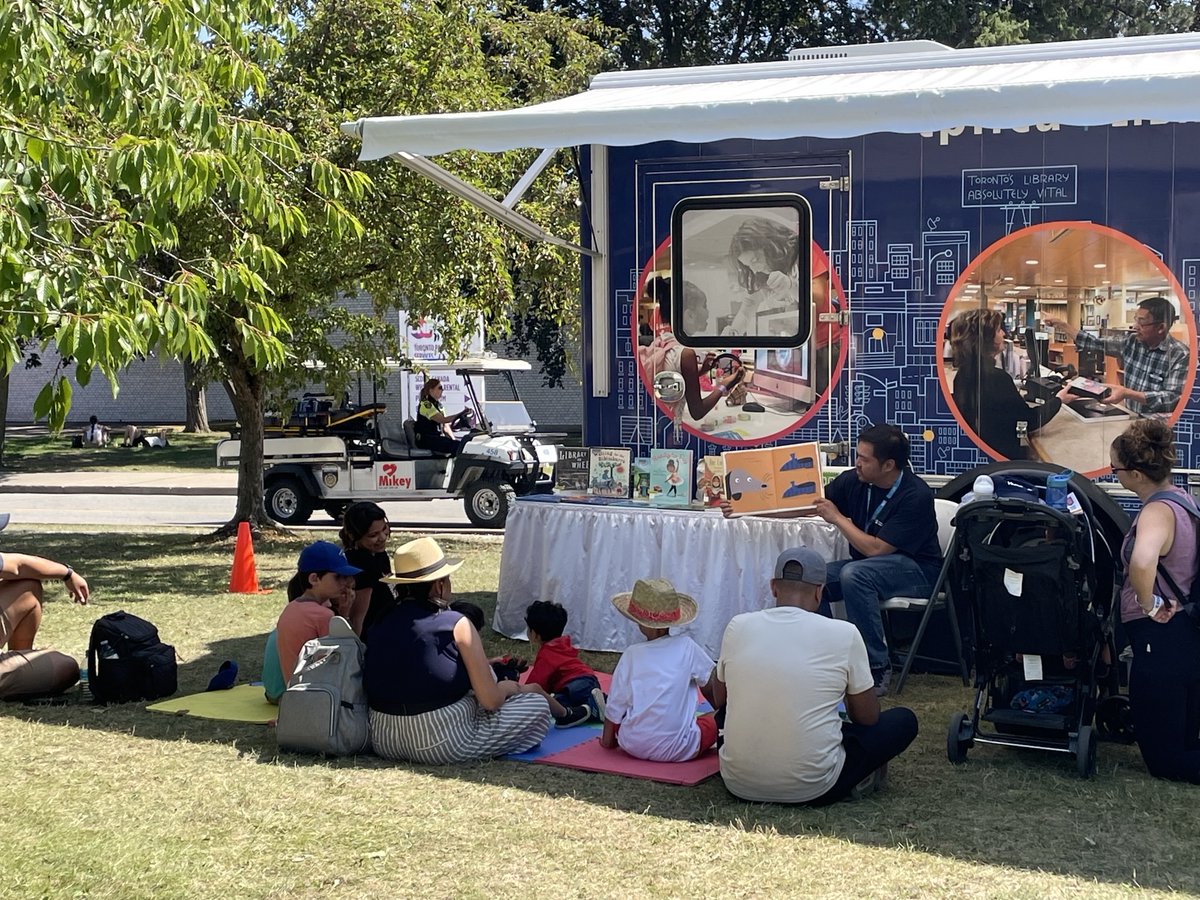 See you at The Ex! 🎡 

We'll be next to Kids' World on Saskatchewan Road until September 1 with our bookmobile Big Blue, lending books, hosting story times 7 signing up new members. Be sure to stop by and say hi! 👋

📍 #20 under Attractions 👉 theex.com/map/