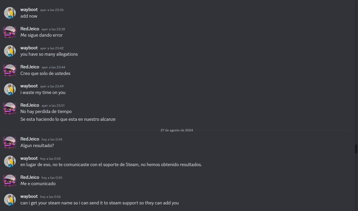 RedJeico's tweet photo. Pense que todo quedaria ahí, pues si bien me dijo que ya me habia reportado el y sus amigos, no crei que steam me baneara solamente por que una par de personas me reportaran o eso crei. Mientras hablaba con el soporte me dijo que tenia como 20 reportes https://t.co/g4IDuRTTZU