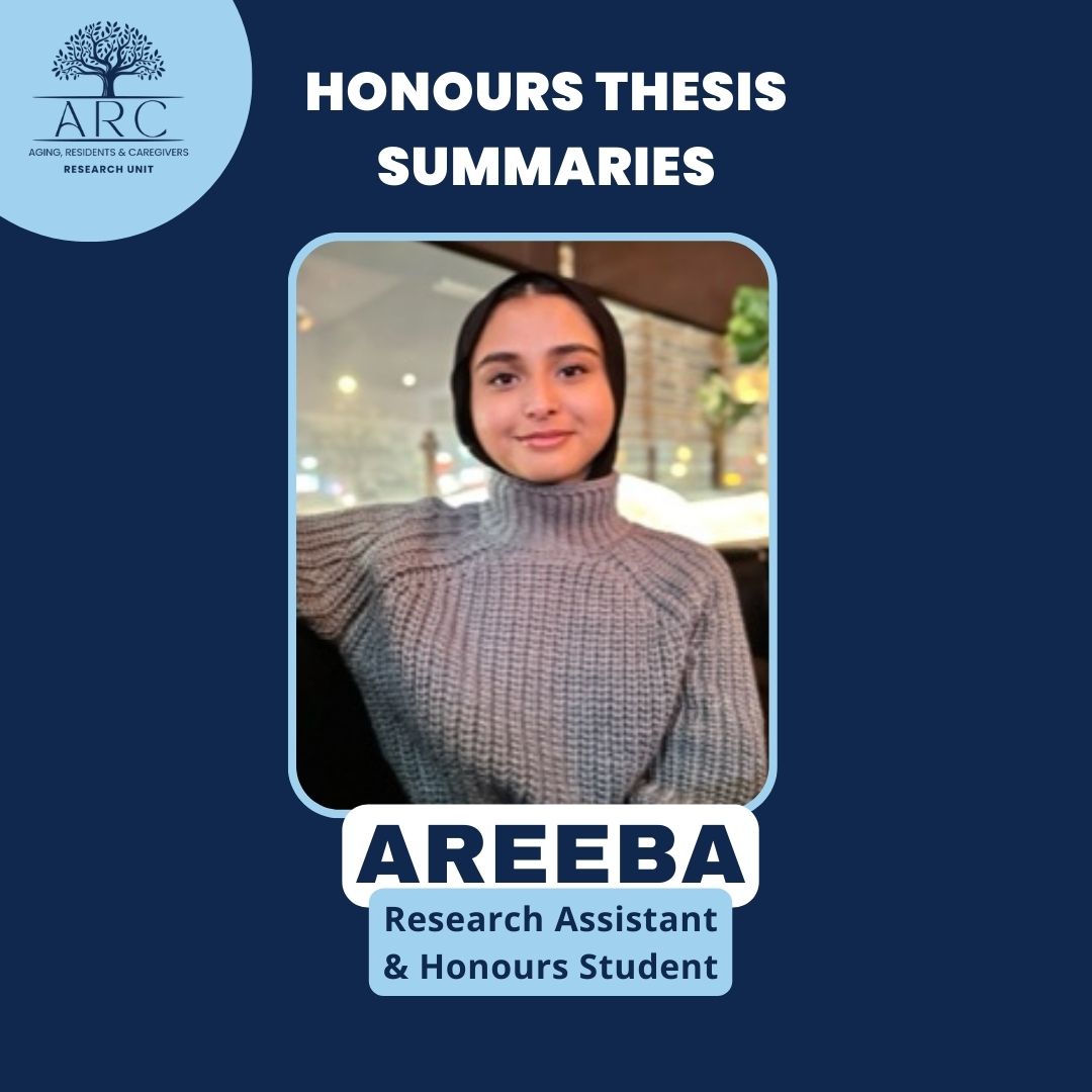 ARCResearchUnit's tweet image. Meet Areeba!

This past semester Areeba completed her honours thesis while under @NatashaaGallant’s supervision.
 
To learn more, check out Areeba’s full honours thesis here: hdl.handle.net/10294/16379