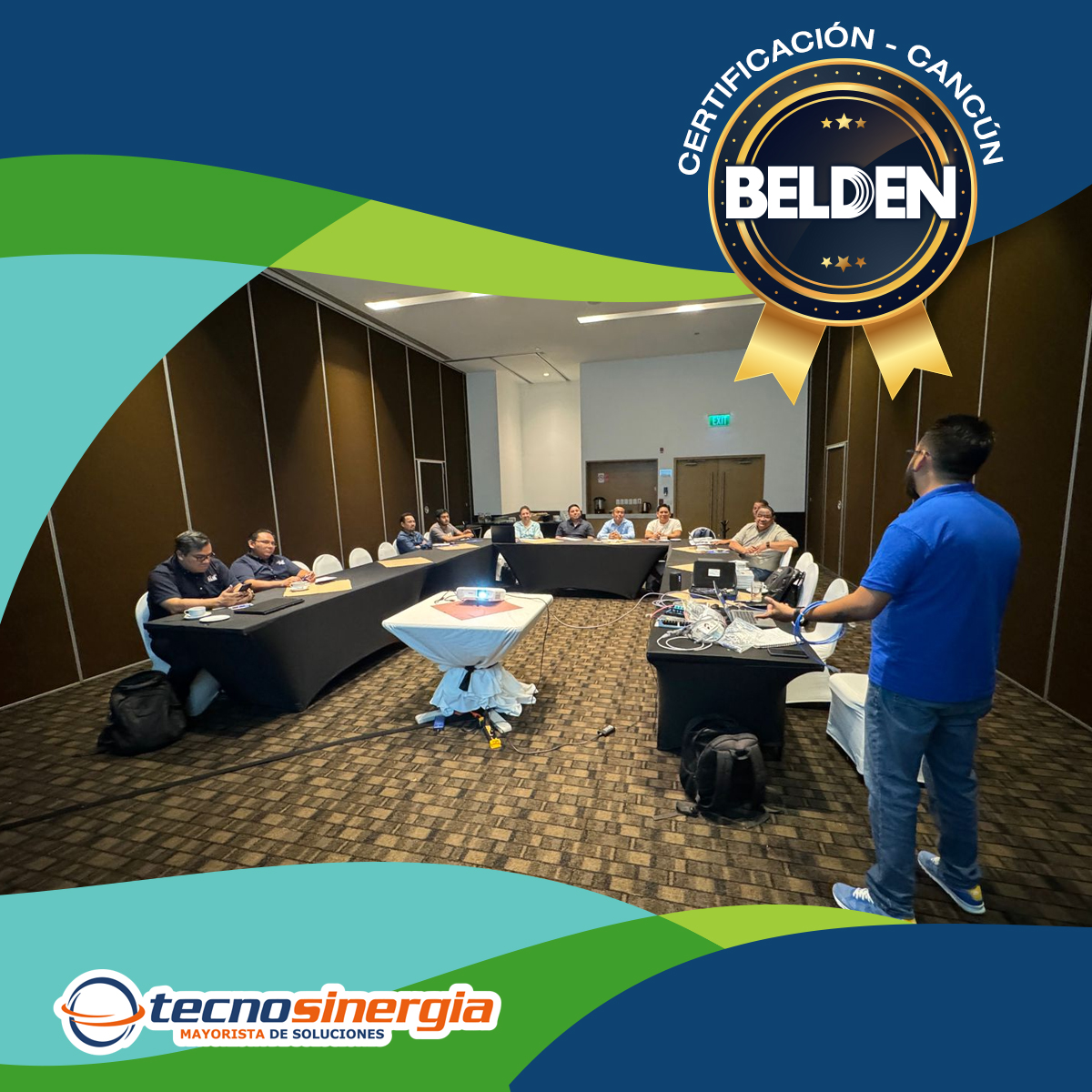 Tecnosinergia's tweet image. ¡Éxito total! en la certificación Belden en Cancún 🏖️
Gracias a todos los que participaron 💙
Reserva para la siguiente 👇
cursos@tecnosinergia.com 

#cableado #administracióndecables #revconnect #certificacióndecables #belden #cableadoestructurado #beldencertificación