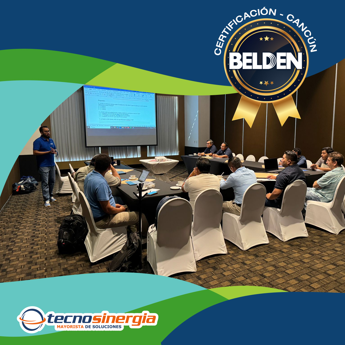Tecnosinergia's tweet image. ¡Éxito total! en la certificación Belden en Cancún 🏖️
Gracias a todos los que participaron 💙
Reserva para la siguiente 👇
cursos@tecnosinergia.com 

#cableado #administracióndecables #revconnect #certificacióndecables #belden #cableadoestructurado #beldencertificación