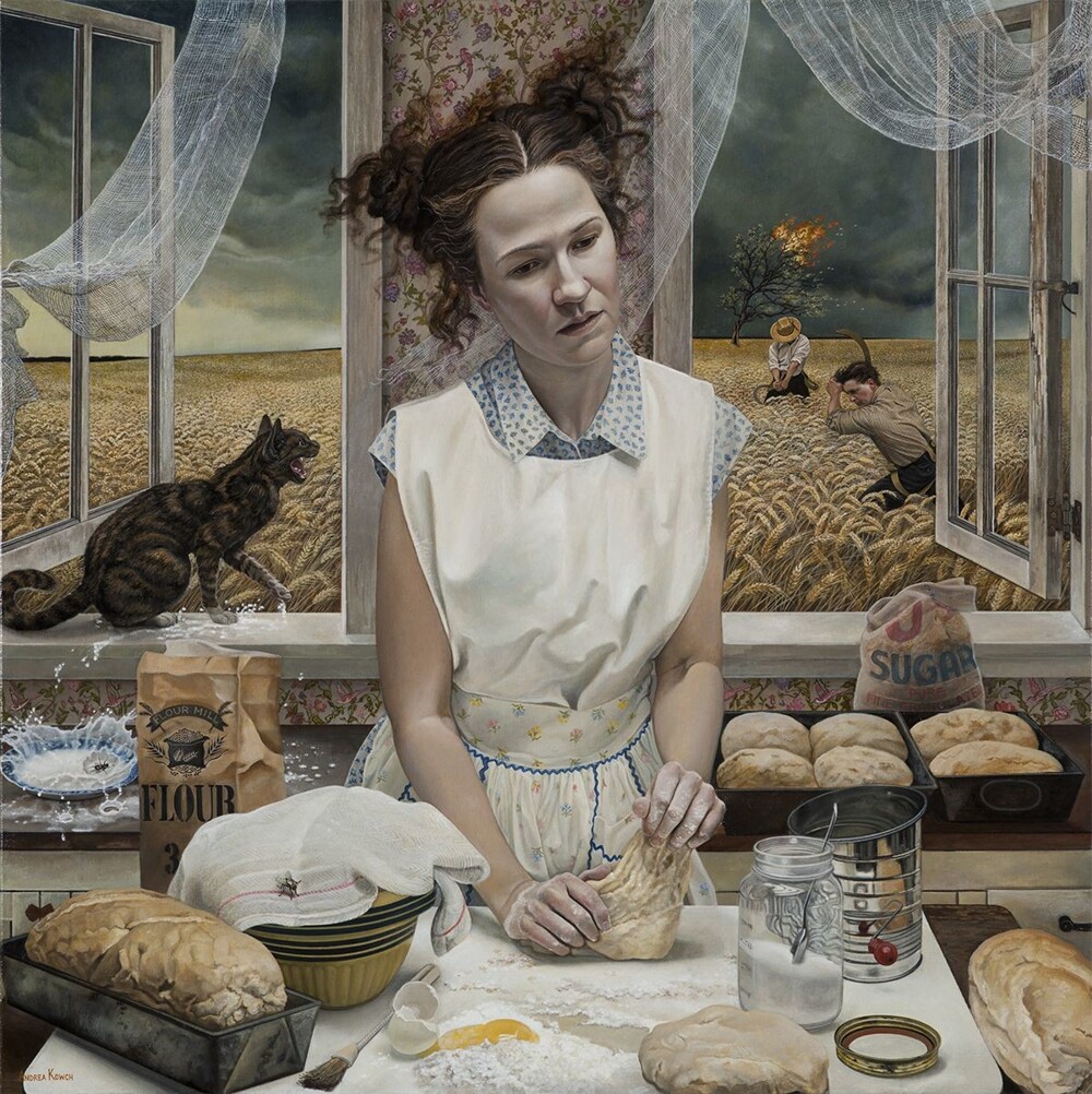 mitchel_ell's tweet photo. Andrea Kowch (1986) is an contemporary American artist. #realism #art #mysterious https://t.co/roXi1Vfys0