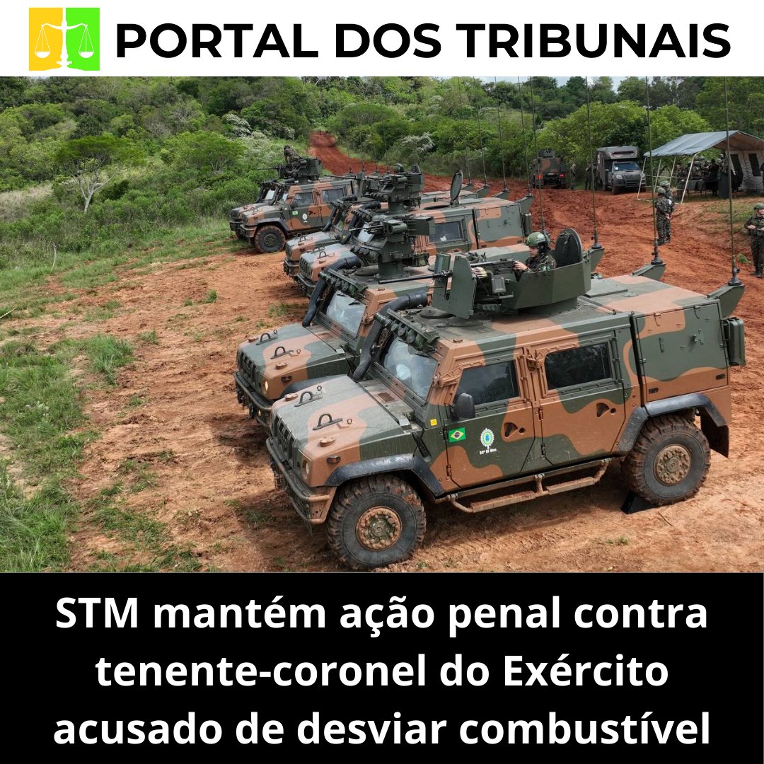 ptribunais's tweet photo. STM nega habeas corpus e mantém ação penal contra tenente-coronel acusado de desvios no Exército. Leia mais pelo link abaixo!
https://t.co/Wv0cYQYLp9

#stm #justicamilitar #exercito #habeascorpus https://t.co/tNDMoKFmuo