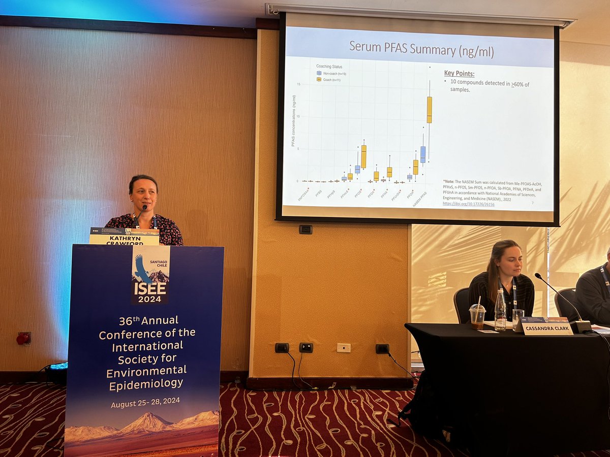 Megan Romano, PhD, MPH (@meganeromano) on Twitter photo Former <a href="/GeiselMed/">Geisel School of Medicine at Dartmouth</a> postdoc Dr. <a href="/Kate__Crawford/">Kate Crawford</a> presents her pilot study showing that ski waxing activities are an important source of #PFAS exposure for active skiers and ski coaches in the US - exposure may be associated with increased cholesterol #ISEE2024 #foreverchemicals Former <a href="/GeiselMed/">Geisel School of Medicine at Dartmouth</a> postdoc Dr. <a href="/Kate__Crawford/">Kate Crawford</a> presents her pilot study showing that ski waxing activities are an important source of #PFAS exposure for active skiers and ski coaches in the US - exposure may be associated with increased cholesterol #ISEE2024 #foreverchemicals