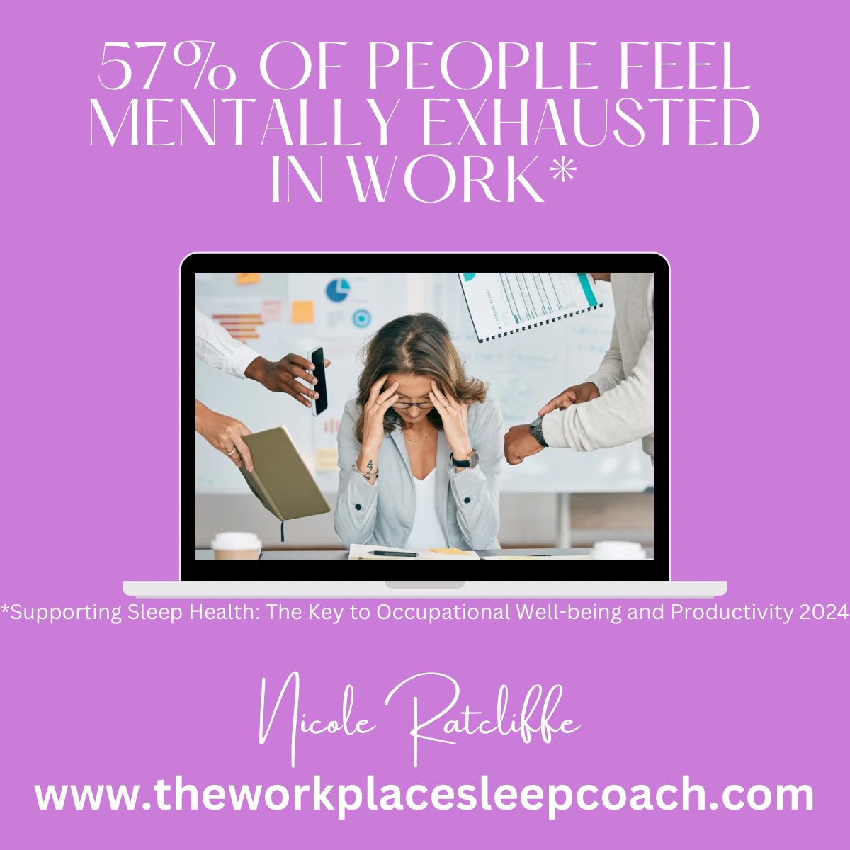 Are you surprised?
Are you one of the 57%?
Burnout is real and effecting more people than you realise.
Sign up to get the full report of our findings at site.nicoleratcliffe.co.uk/sleephealthrep…
#burnout #journo #pr