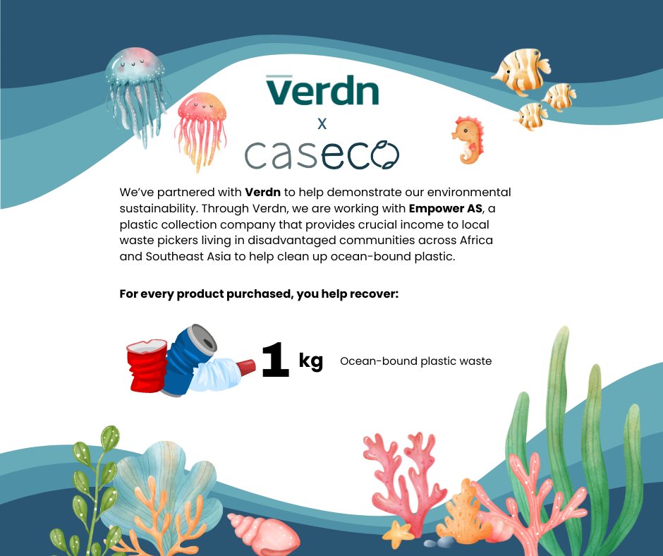 Every purchase helps recover 1kg of ocean waste. Let’s clean up, one product at a time! 💧 #CasecoCares #OceanCleanup #ShopForGood #SustainableStyle #EcoFriendly #BuyWithPurpose #SaveOurSeas

Learn more here: casecoinc.com/pages/sustaina…