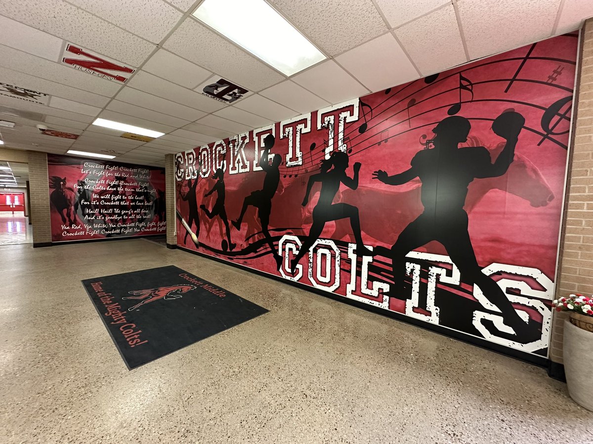 Looking good in the <a href="/CrockettColts/">Crockett MS</a> neighborhood! #EnhancingTheAesthetics GO BIG RED!!! Great job, <a href="/waterboy_tx/">Waterboy Graphics</a>