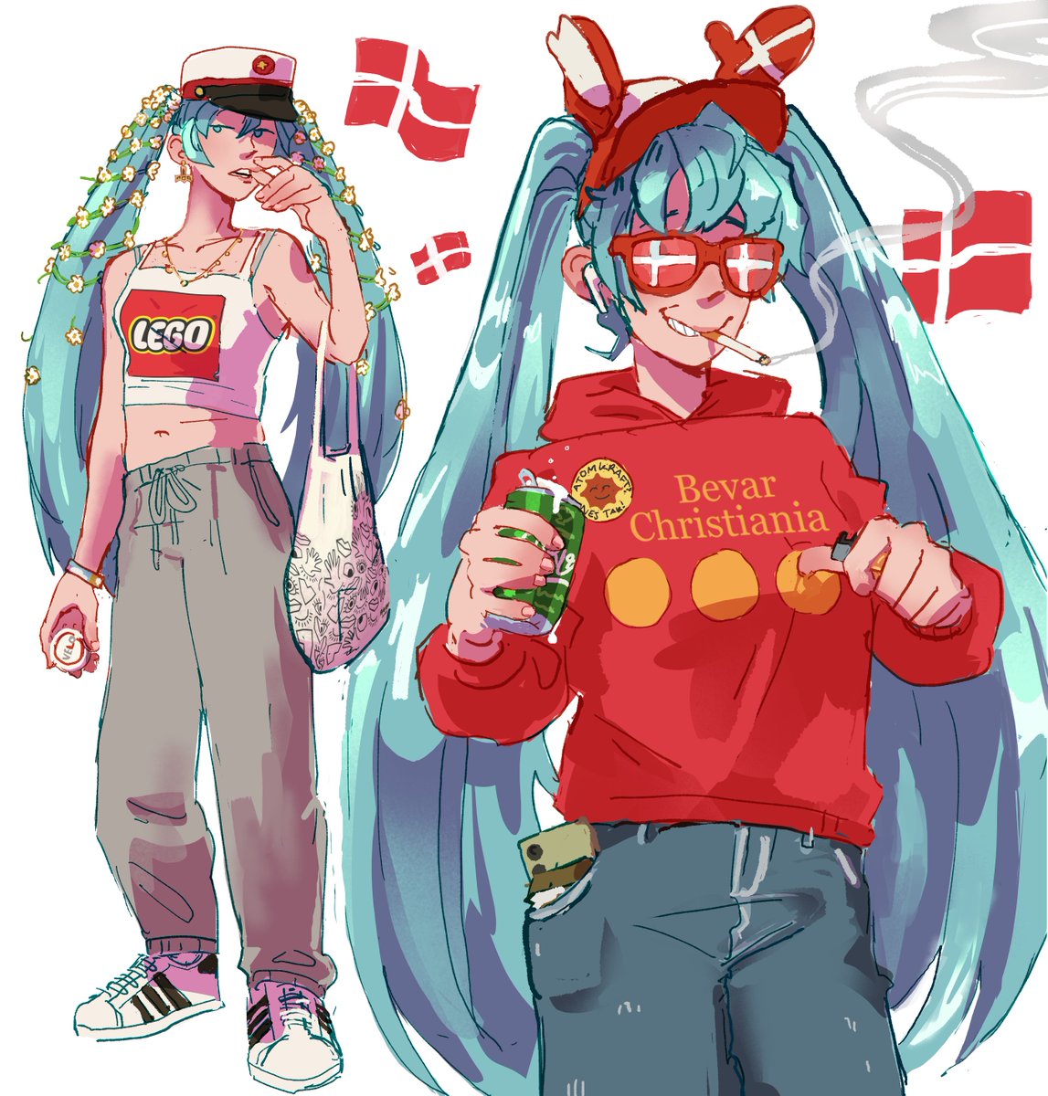 DANISH MIKU🍺🌭🇩🇰🦢🔥🔥🔥🔥Her name is Mikkeline Hansen