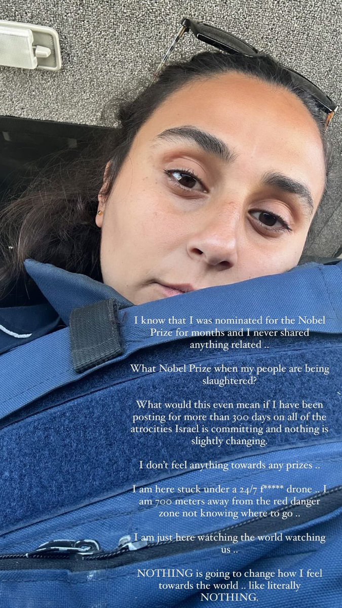 Palestinian journalist Hind Al-Khoudary on her nomination for the 2024 Nobel Peace Prize.