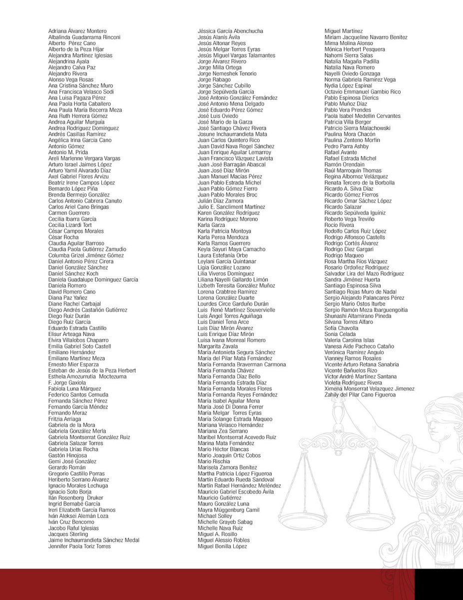 Quienes conformamos la comunidad de la Escuela Libre de Derecho manifestamos nuestro apoyo a todos los trabajadores del #PoderJudicialDeLaFederación y continuamos exhortando a las autoridades a que evalúen con mayor profundidad la reforma judicial.
#IndependenciaJudicial