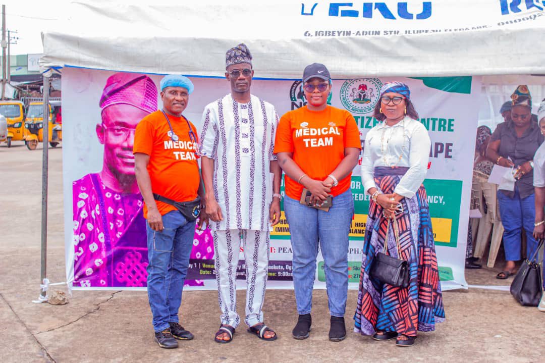 OWealthcome's tweet photo. Images from the Free Medical Outreach facilitated by the people's representatives, Hon. @HonAfuapeMA for the Abeokuta South Federal Constituency Constituents.
#HealthIsWealth #Ileraloro #MHRAfoo https://t.co/IpXr7hOfSm