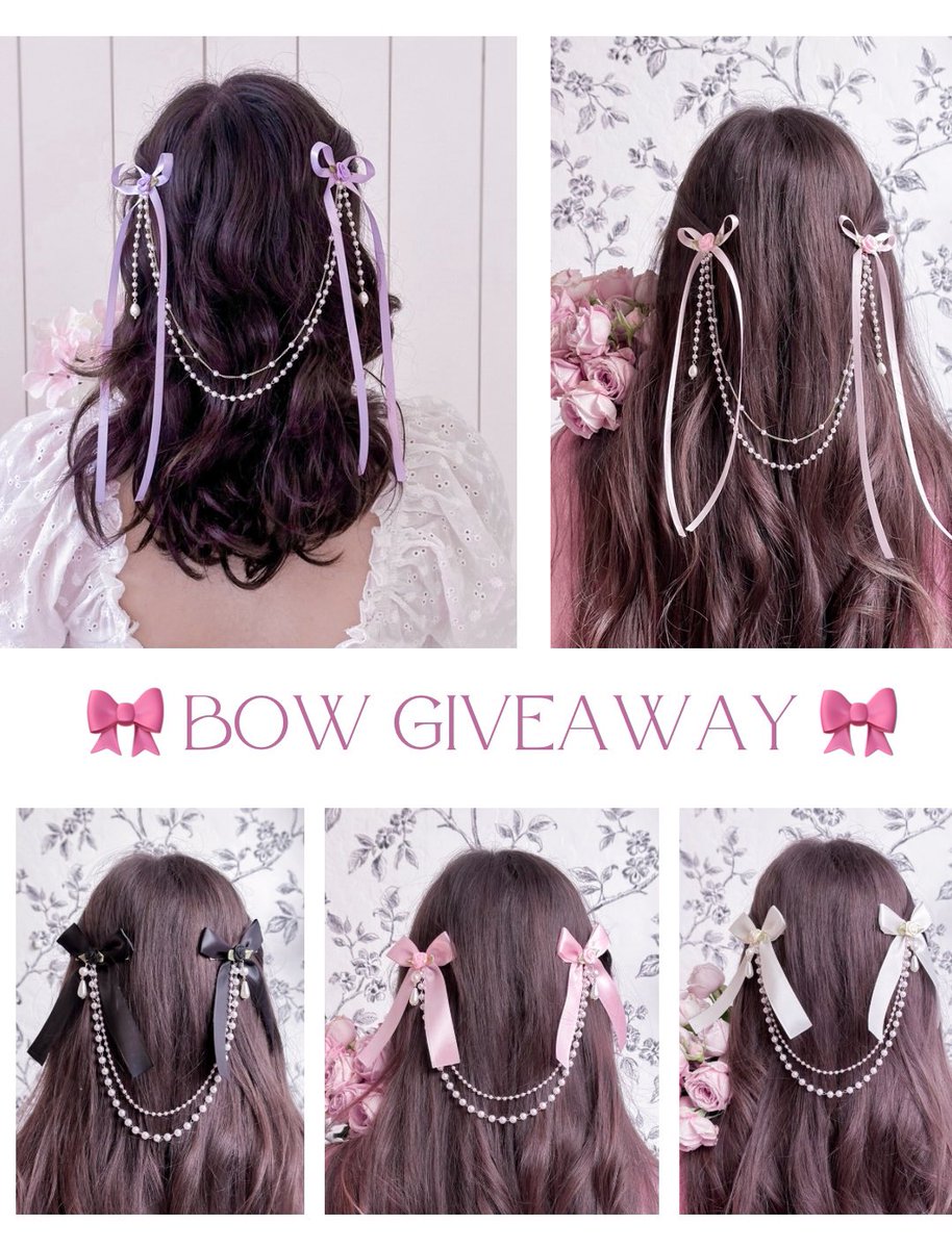 🎀 HAIR BOW GIVEAWAY 🎀

to celebrate my sh♡p restock, it’s time for a bow giveaway!! 🌸 ❤︎₊ ⊹

✧ prize: any bow set from my restock
✧ rules: rt &amp; like this + follow me 🌷