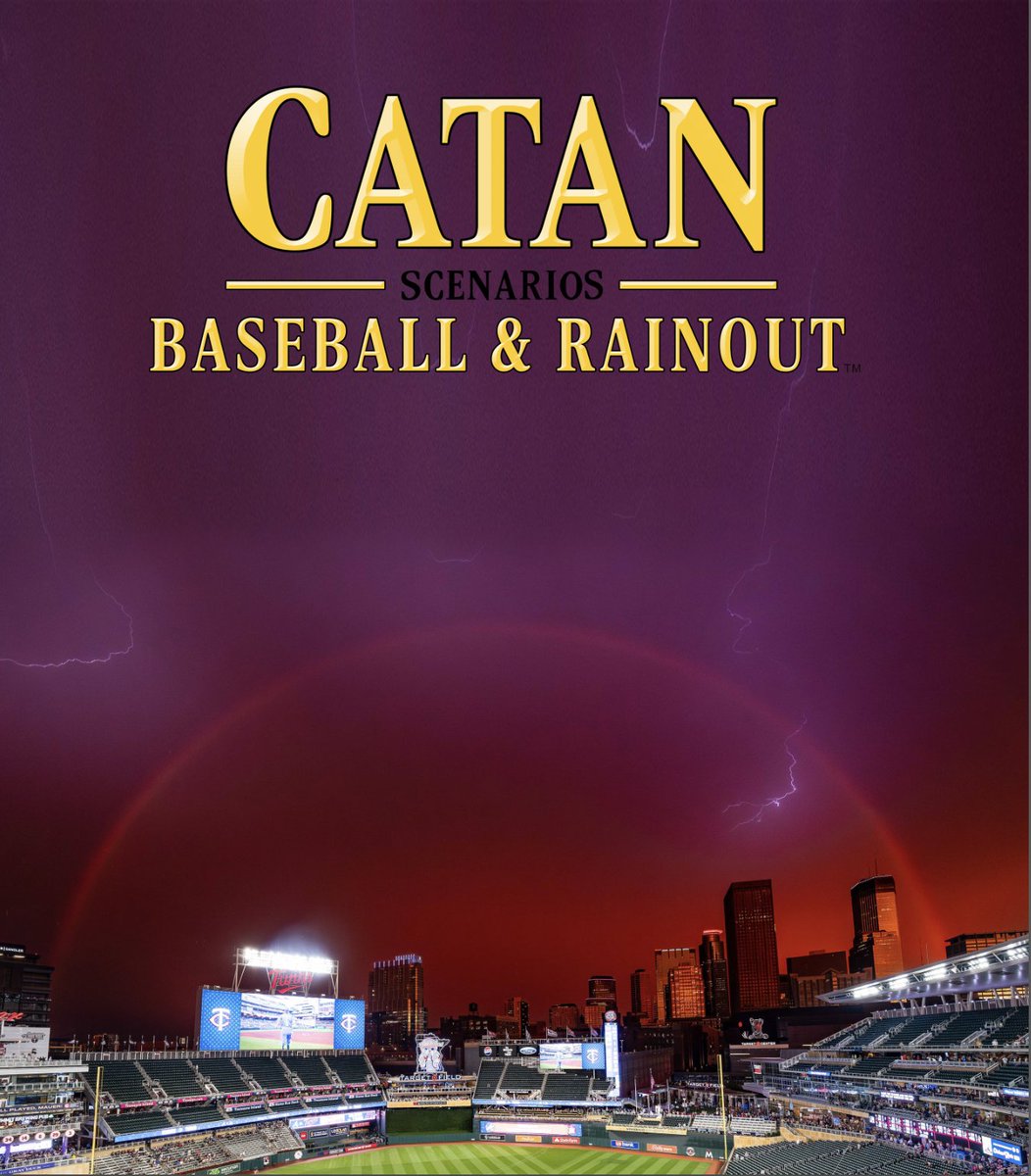 settlersofcatan's tweet image. The skies in Minnesota looked familiar last night... @Twins ☔️👀