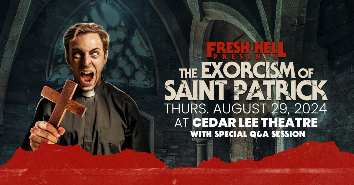 Ashland-based studio <a href="/CrankedUpFilms/">Cranked Up Films</a> will premiere its latest locally produced film FRESH HELL: THE EXORCISM OF SAINT PATRICK with a special Q&amp;A this Thursday at the Cedar Lee Theatre at 7:30 pm!   

Learn more and get tickets here: clevelandfilm.com/events/local-f…