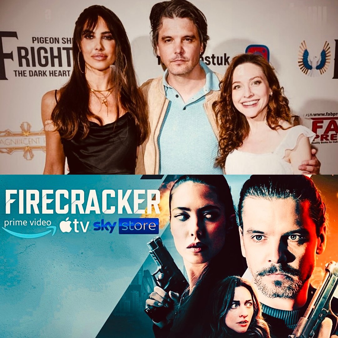Great to be with my amazing FIRECRACKER actress’s <a href="/K_Sheridantweet/">Katie Sheridan</a> <a href="/EloiseLovell/">EloiseLovellAnderson</a> at @frightfestuk London. MATILDA, LENA, JACK. You will see us again ;) 🔥 FIRECRACKER available to stream on Amazon Prime / APPLE TV / SKY STORE and many more