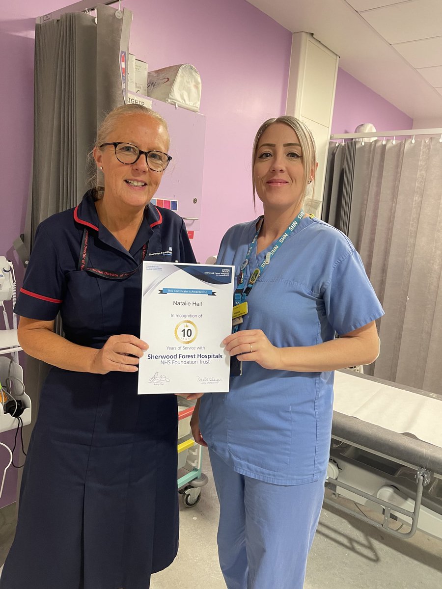 Congratulations Natalie on your 10 years long service award Thank you for all your hard work 👏👏