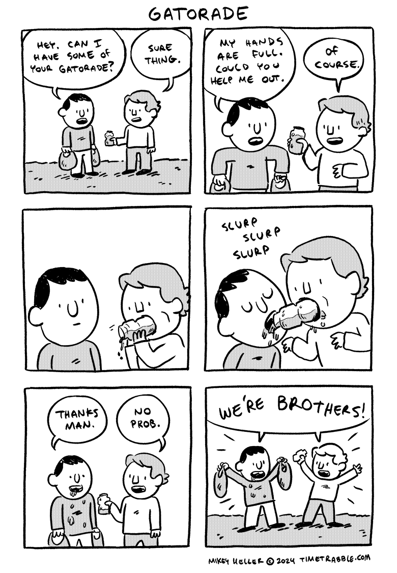 i drew a comic about Gatorade