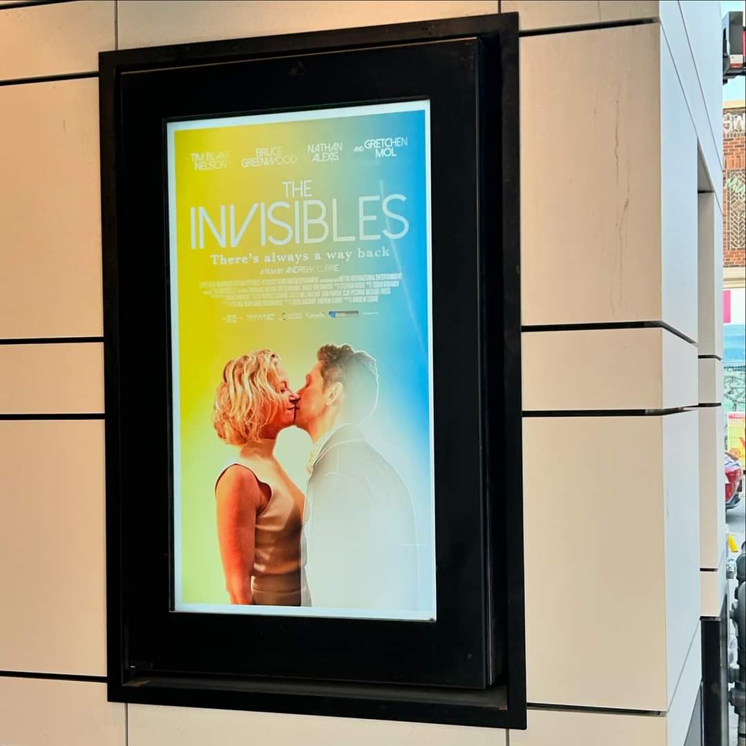 MoVernie's tweet photo. 1st Photo: Director #AndrewCurrie standing in front of Paradise Theatre with his dog who also appears in the film.
#TheInvisibles will be in selective theatres in Canada starting on Sept 20, 2024.
#CanadianFilm #Route504PR #CastandCrew #FilmScreening #ParadiseTheatre #MoVernie https://t.co/8K28AXEAK7