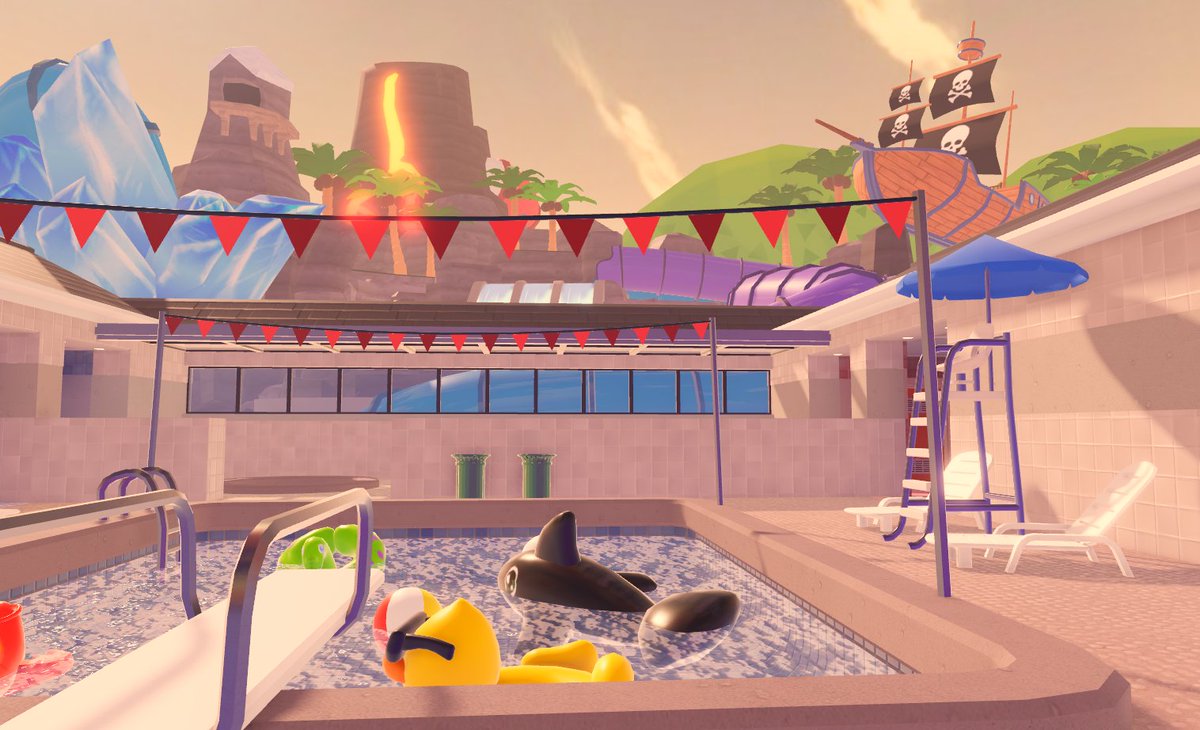 FamedChris's tweet image. Hey guys 👋

Here&apos;s a new map I worked on for @ProjectKF_ inspired by Squall&apos;s fy_pool_day. Hope you guys like it🌊🫧
#Roblox #RobloxDev #ProjectKF